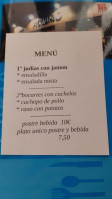 Acuario Foz menu