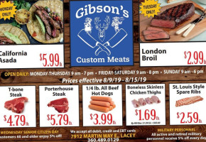 Gibson's Custom Meats food