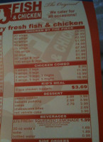 Jj Fish Chicken menu
