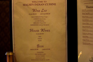 Malhi's Indian Cuisine inside