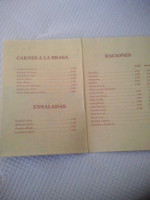 Venta La Serrania menu