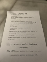 Glass Grill Urbano menu