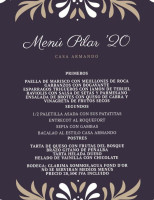 Restaurante Bar Casa Armando menu