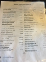 Brewers Tasting Room menu