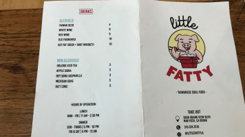 Little Fatty menu