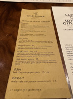 Wild Ginger McKenzie South Lake Union menu