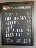 Mt. Hood Brewing Co. Tilikum Station menu