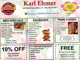 Karl Ehmer Of Seaford menu