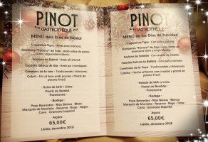 Pinot Gastrotheque menu