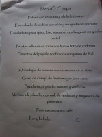 Taberna Galega O'chispa menu