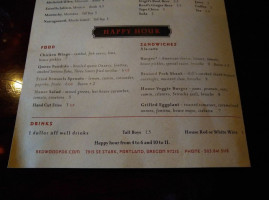 Redwood menu