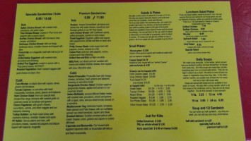 Saranac Sourdough menu