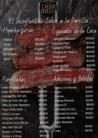 Carbon Parrilla menu
