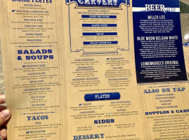 Miller Brewhouse menu