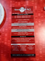 Simon And Joe's menu