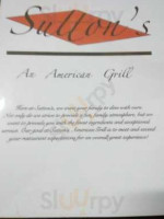Sutton's American Grill menu