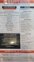 O.h.s.o. Brewery- Paradise Valley menu