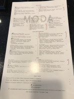 Moda Restaurant And Bar Columbus menu