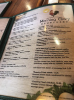 Morning Glory menu