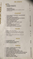 Rosso Sul Mare Restaurant Wine Bar menu