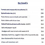 Delta Bar - Mercure Sydney Potts Point menu