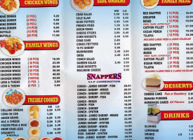 Snappers Fish Chicken menu