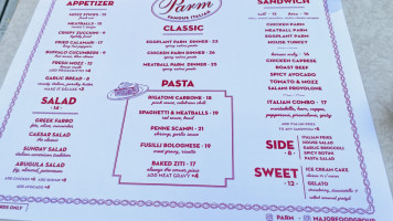 Parm Upper West Side menu