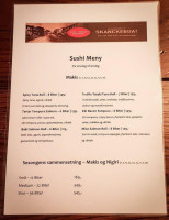 Skanckebua Bar Restaurant menu