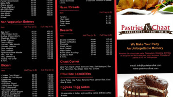 Pastries And Chaat menu