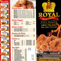 Royal Fried Chicken menu