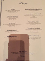 Vincent Chicco's menu
