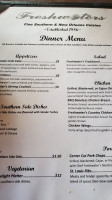 Freshwaters Southern New Orleans menu