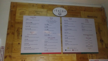 Italgo menu