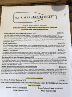 Taste Of Santa Rita Hills menu