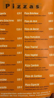 Pizzería Do Baleo menu