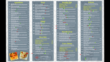 Thai Inbox Glenview menu
