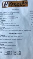 Brunello menu