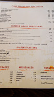 The Peri Peri Factory menu