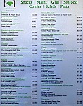 Crystal Palace Brasserie menu