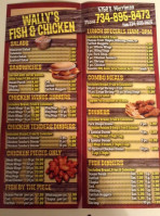 Wally's Fish And Chicken menu