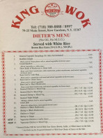 King Wok menu