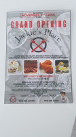 Jackie's Place menu
