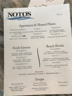 Noto's at Bil Mar menu