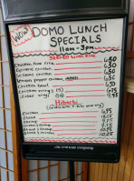 Domo Japanese Grill menu