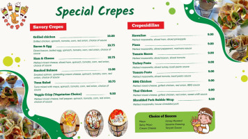T-crepes menu