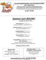 Gasthof Weigand Trunk menu