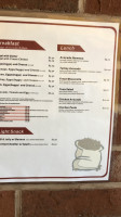 The Brown Cup menu