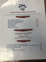 Homie's Cinnamon Rolls And Comfort Cafe menu