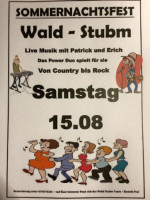 Wald-stubm, Kirchheim menu