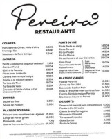 O Pereira menu